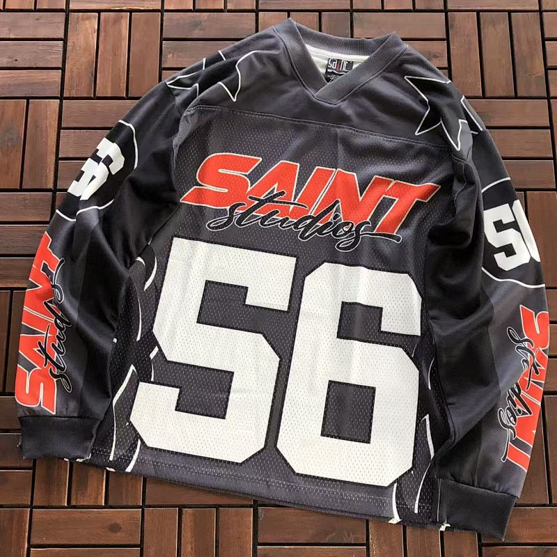 SAINT MICHAEL LONG-SLEEVE 33110909 (im 185CM 80KG iwear size M in the photo)