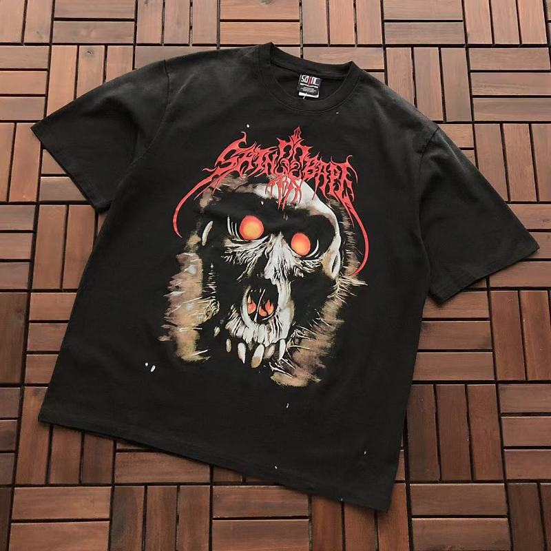 SAINT MICHAEL T-SHIRT 77042368 (im 176CM 58KG iwear size L in the photo)