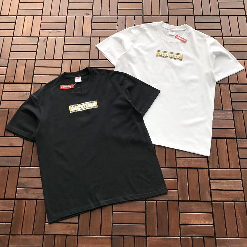 SUPREME & BURBERRY T-SHIRT 77072821 (im 185CM 80KG iwear size M in the photo)