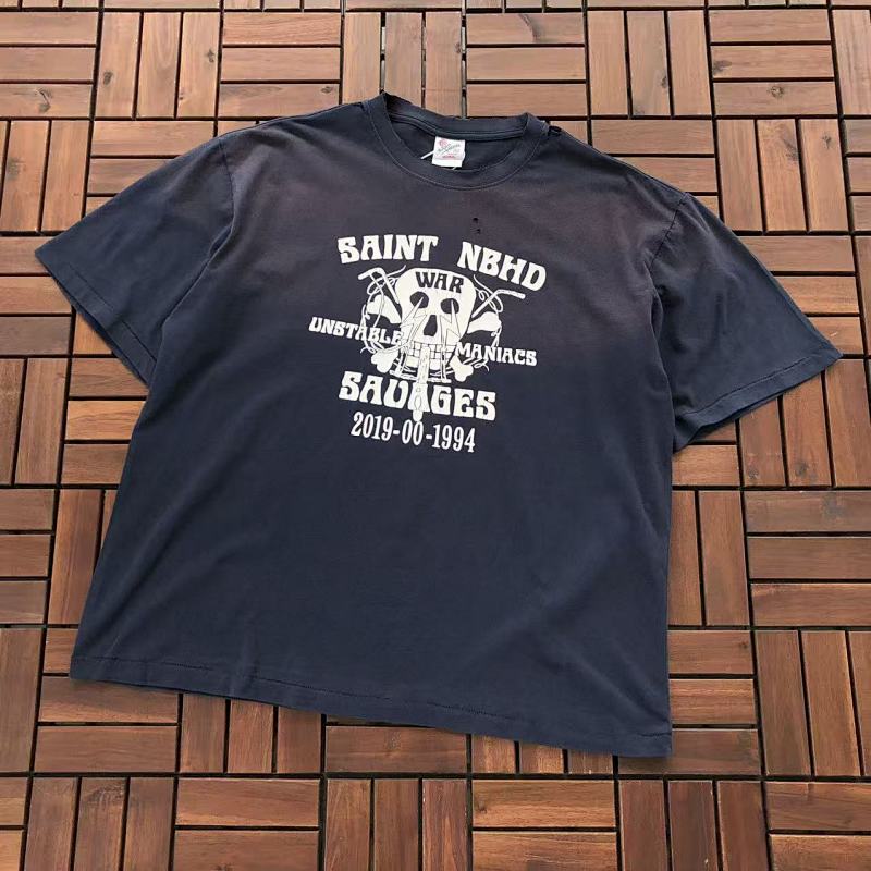 SAINT MICHAEL & NEIGHBORHOOD T-SHIRT 77011147 (im 176CM 58KG iwear size M in the photo)