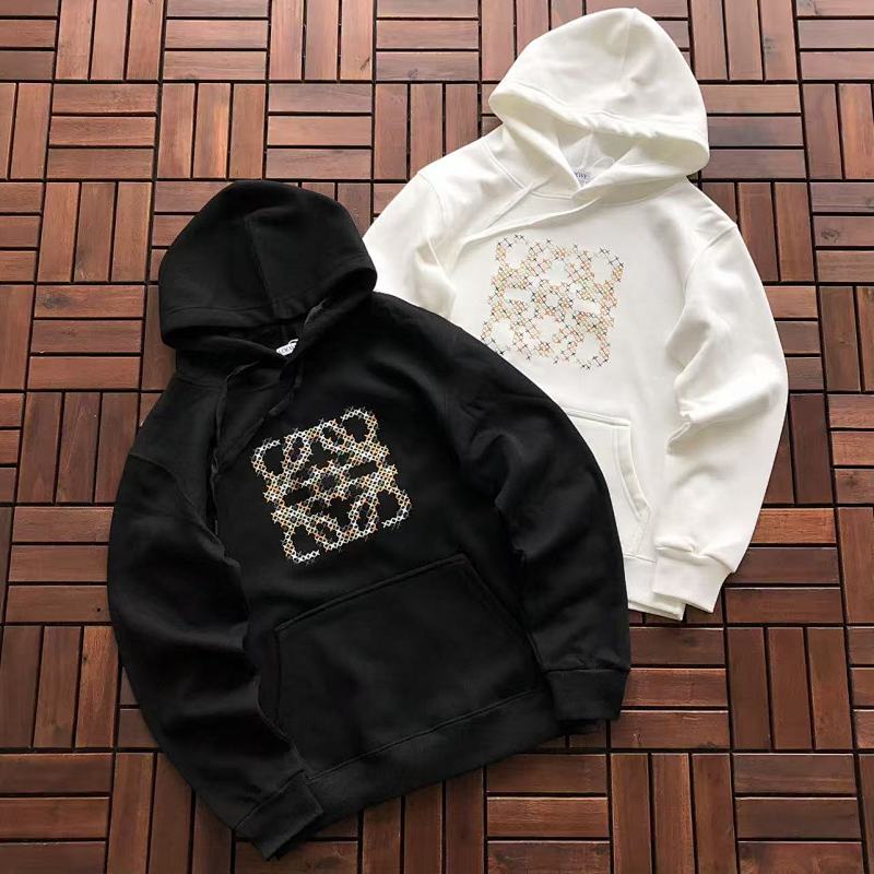 LOEWE HOODIE FLEECE 22102275 (im 176CM 58KG iwear size L in the photo)
