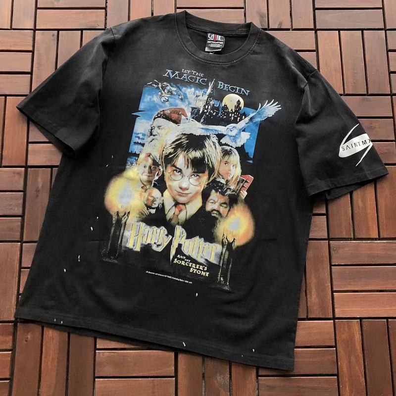 SAINT MICHAEL T-SHIRT 77042352 (im 176CM 58KG iwear size S in the photo)