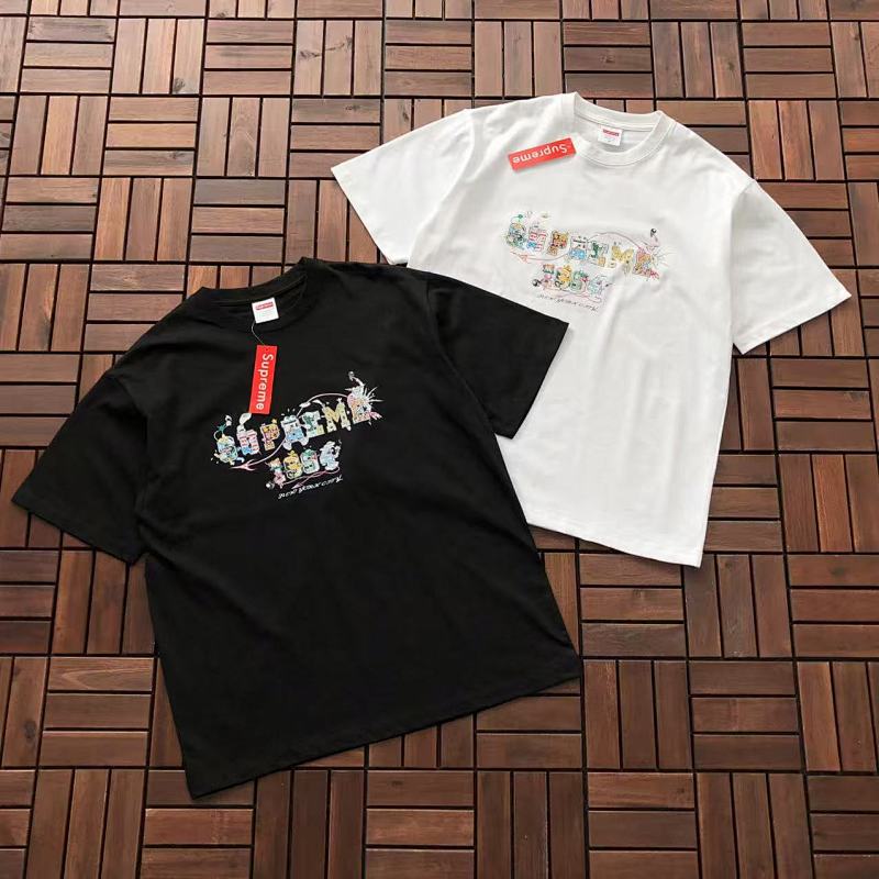 SUPREME T-SHIRT 55011129 (im 176CM 58KG iwear size L in the photo)