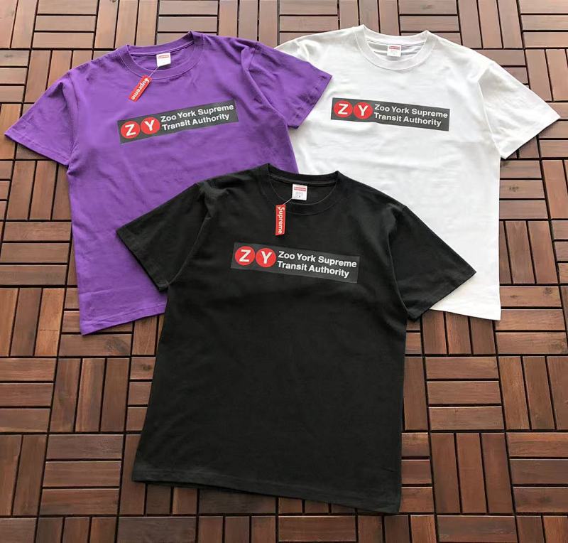 SUPREME & ZOO YORK T-SHIRT 55022714 (im 176CM 58KG iwear size M in the photo)