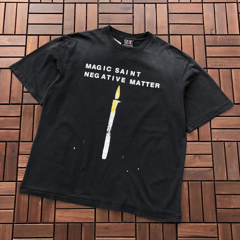 SAINT MICHAEL T-SHIRT 77011664 (im 176CM 58KG iwear size M in the photo)