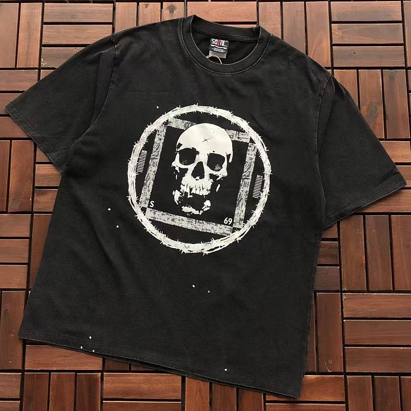 SAINT MICHAEL T-SHIRT 77042354 (im 176CM 58KG iwear size M in the photo)