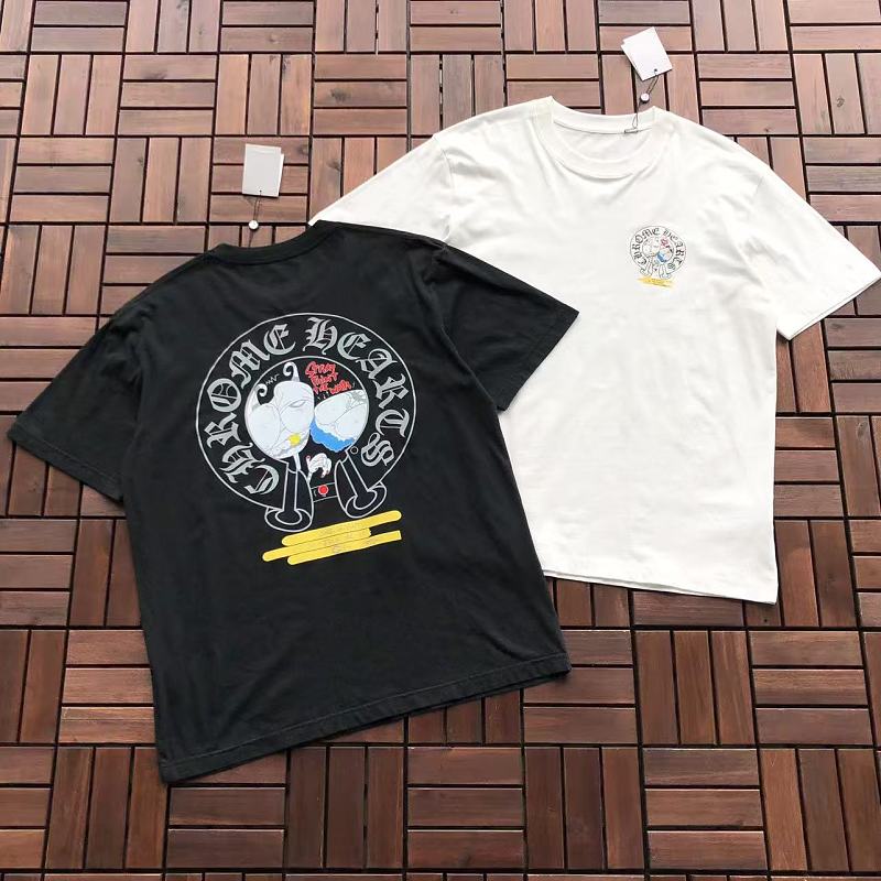 CHROME HEARTS T-SHIRT 55051440 (im 185CM 80KG iwear size M in the photo)