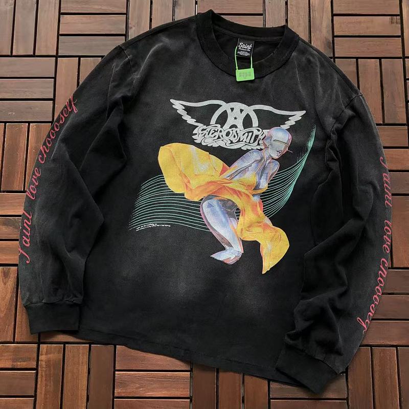 SAINT MICHAEL LONG-SLEEVE 55061709 (im 185CM 80KG iwear size S in the photo)