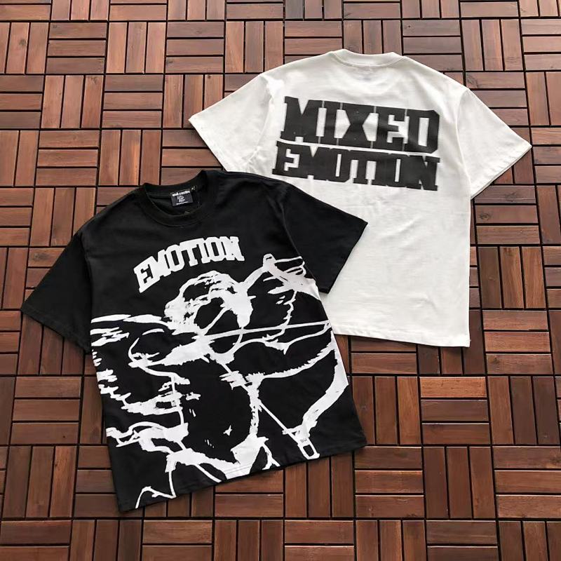 MIXED EMOTION T-SHIRT 11101225 (im 175CM 58KG iwear size S in the photo)