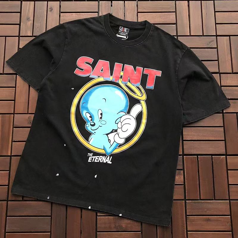 SAINT MICHAEL T-SHIRT 77042337 (im 176CM 58KG iwear size M in the photo)