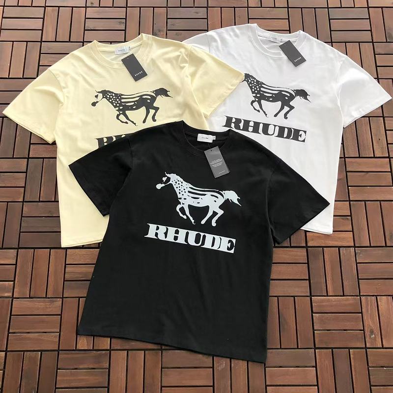 RHUDE T-SHIRT 77042007 (im 185CM 80KG iwear size M in the photo)