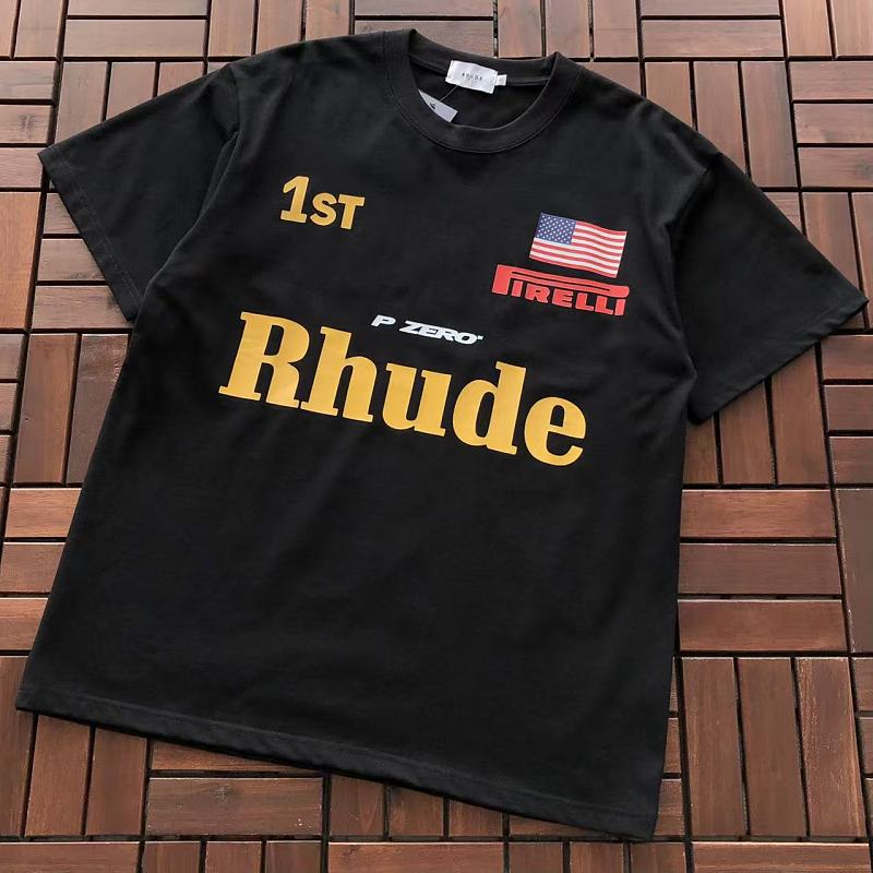 RHUDE T-SHIRT 55042852 (im 185CM 70KG iwear size S in the photo)
