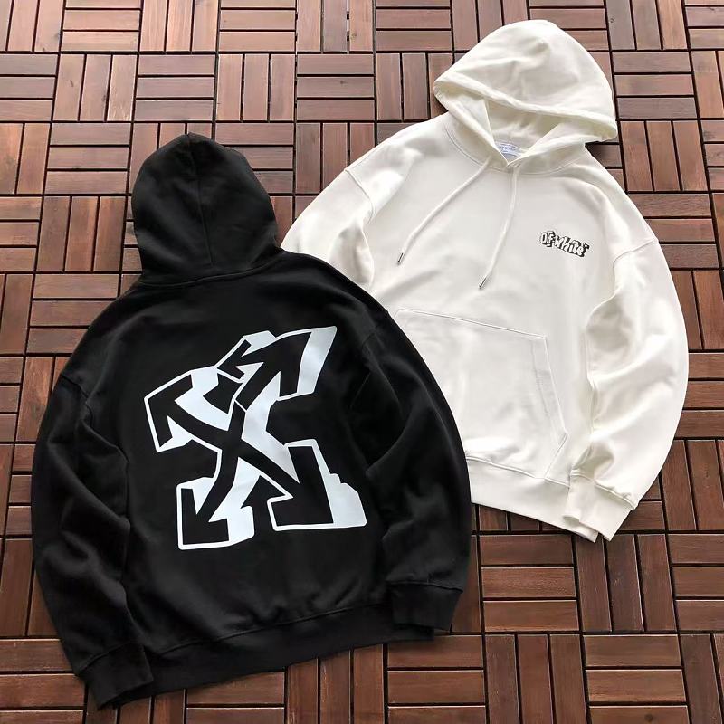 OFF-WHITE HOODIE 55090471 (im 185CM 80KG iwear size M in the photo)