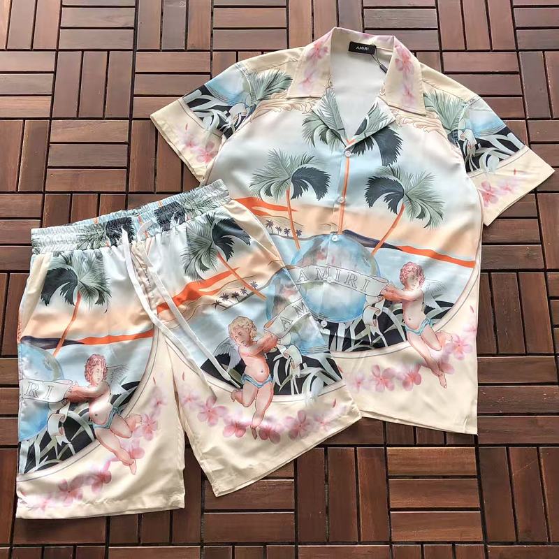 TOP PANTS AMIRI T-SHIRT SHIRT SHORTS 77061800 (im 185CM 70KG iwear size L in the photo)
