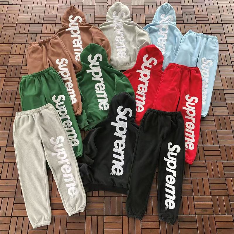TOP PANTS SUPREME HOODIE TROUSERS FLEECE 66042046