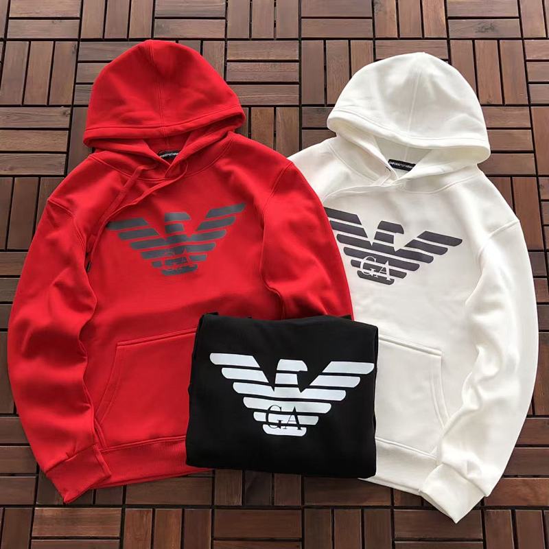 EMPORIO ARMANI HOODIE FLEECE 22113065 (im 176CM 58KG iwear size M in the photo)