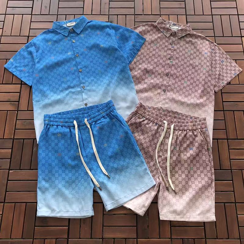 GUCCI T-SHIRT SHIRT SHORTS 55061253 (im 185CM 70KG iwear size L in the photo)