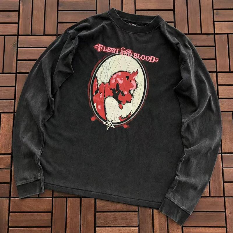 SAINT MICHAEL LONG-SLEEVE 66032527 (im 180CM 68KG iwear size S in the photo)