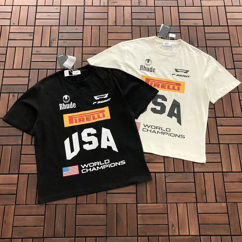 RHUDE & PIRELLI T-SHIRT 77042214 (im 185CM 80KG iwear size M in the photo)