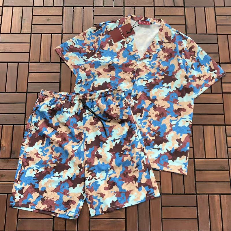 GUCCI T-SHIRT SHIRT SHORTS 77041364 (im 185CM 80KG iwear size L in the photo)
