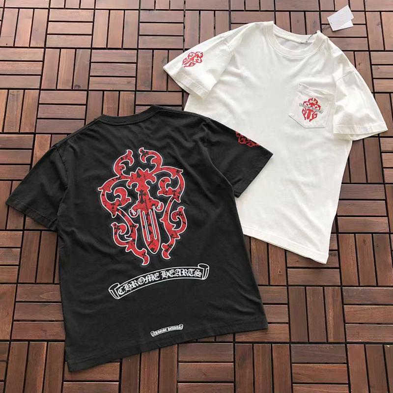 CHROME HEARTS T-SHIRT 55022631 (im 185CM 80KG iwear size S in the photo)