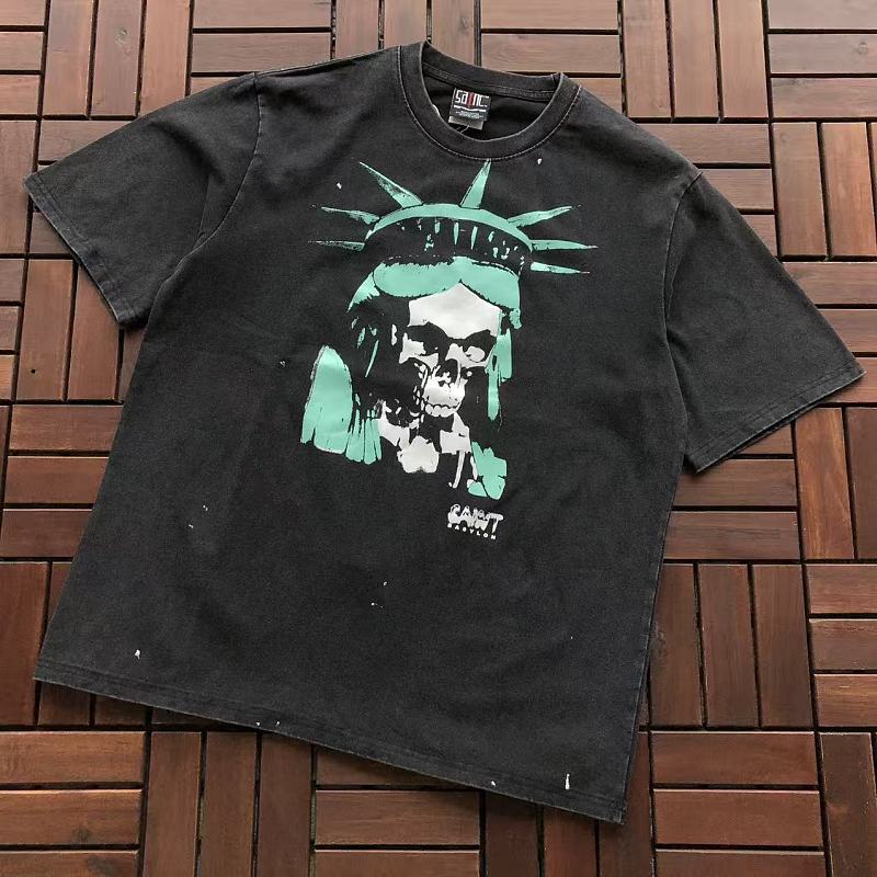 SAINT MICHAEL T-SHIRT 77042351 (im 176CM 58KG iwear size M in the photo)