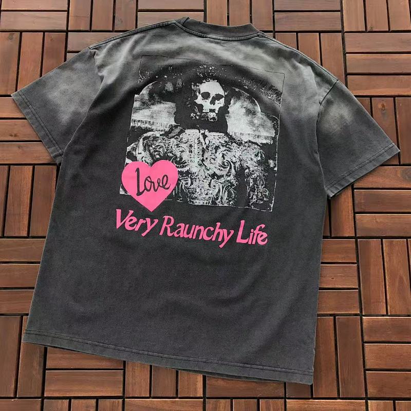 SAINT MICHAEL T-SHIRT 55020578 (im 176CM 58KG iwear size S in the photo)