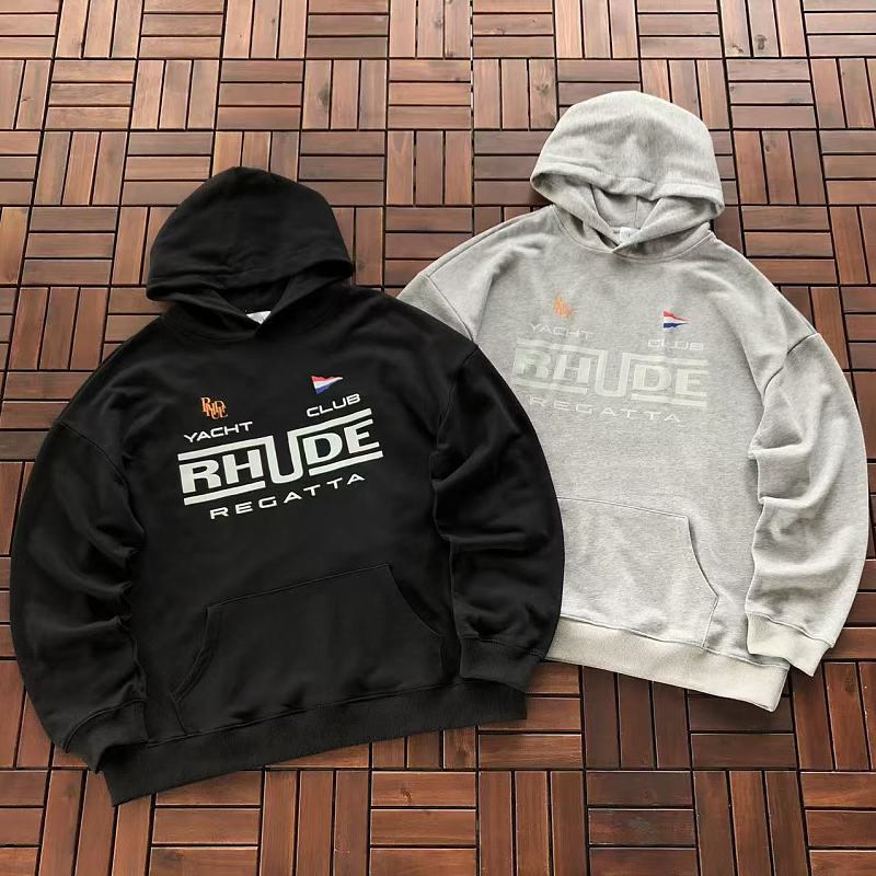 RHUDE HOODIE 77082879 (im 185CM 70KG iwear size L in the photo)