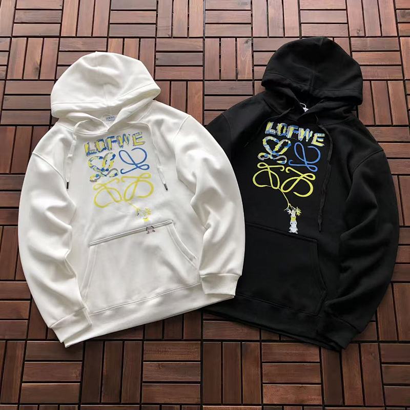 LOEWE HOODIE FLEECE 22102287 (im 176CM 58KG iwear size XL in the photo)