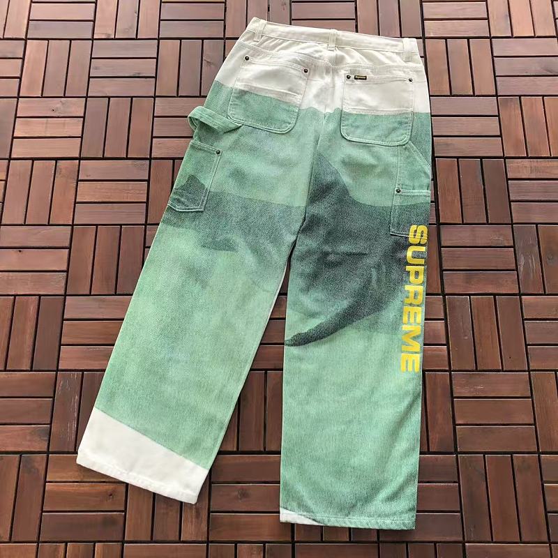 SUPREME & DAMIEN HIRST JEANS 77070657 (im 185CM 70KG iwear size 30 in the photo)