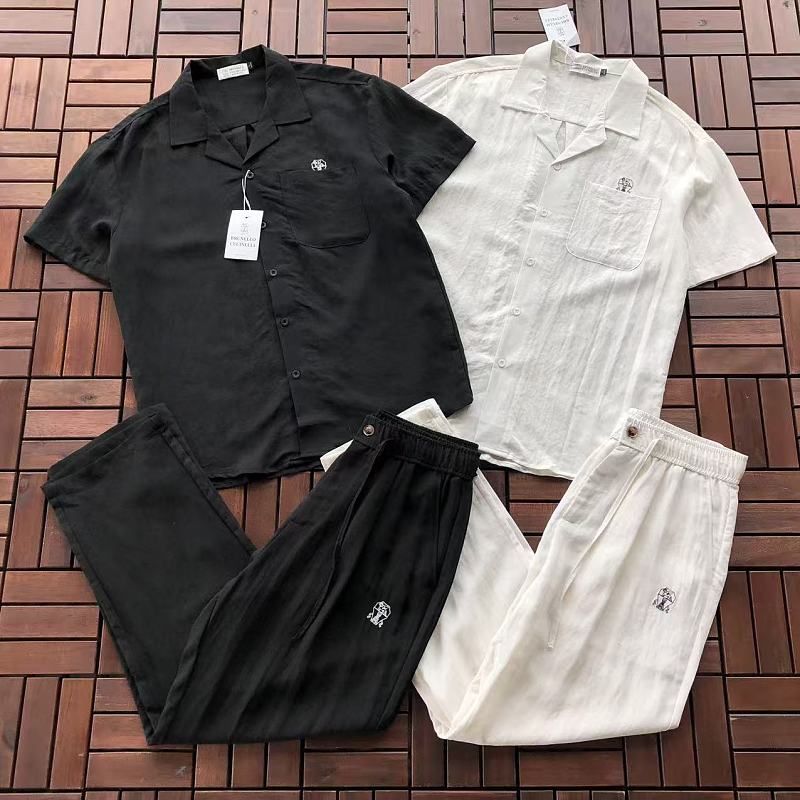 TOP PANTS BRUNELLO CUCINELLI T-SHIRT SHIRT TROUSERS 88062806