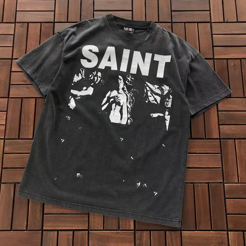 SAINT MICHAEL T-SHIRT 55020581 (im 176CM 58KG iwear size M in the photo)