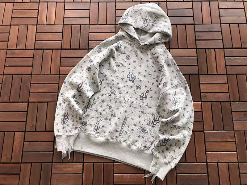SAINT MICHAEL HOODIE FLEECE 33113049 (im 176CM 58KG iwear size M in the photo)