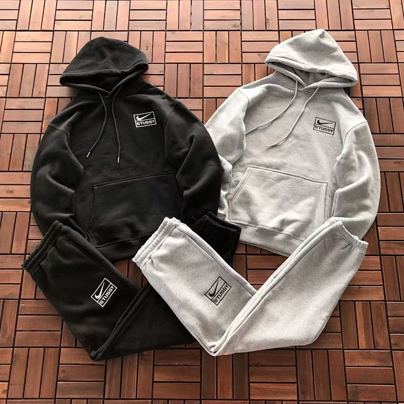 TOP PANTS NIKE& STUSSY HOODIE TROUSERS FLEECE 33122407