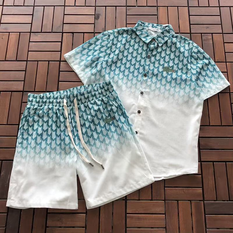 LACOSTE T-SHIRT SHIRT SHORTS 55061260 (im 185CM 70KG iwear size L in the photo)