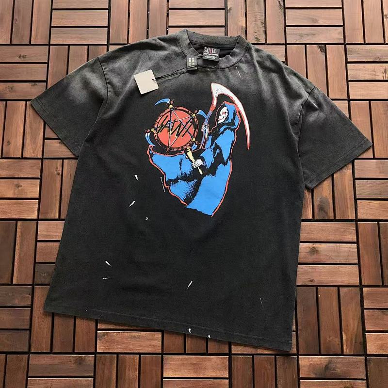 SAINT MICHAEL T-SHIRT 55020502 (im 176CM 58KG iwear size S in the photo)