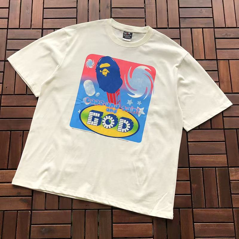 SAINT MICHAEL & BAPE T-SHIRT 77042394