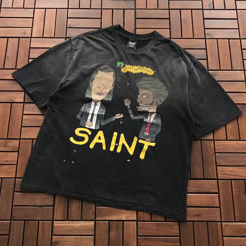 SAINT MICHAEL T-SHIRT 11122215 (im 180CM 68KG iwear size M in the photo)