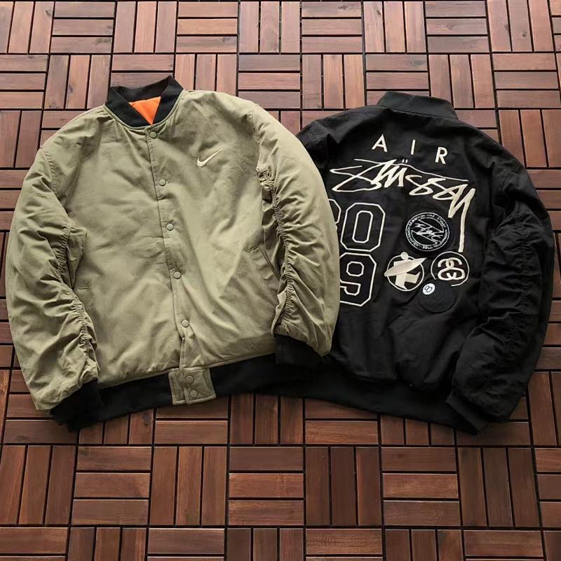 NIKE&STUSSY COTTON JACKET 22101430 (im 180CM 68KG iwear size L in the photo)