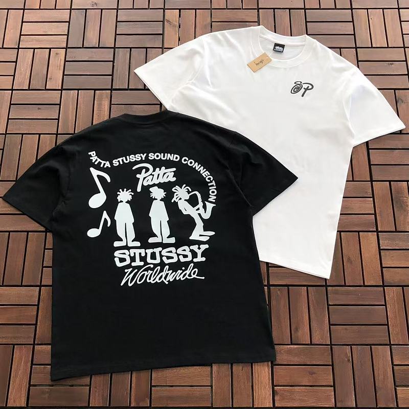 STUSSY & PATTA T-SHIRT 77072805 (im 185CM 80KG iwear size M in the photo)