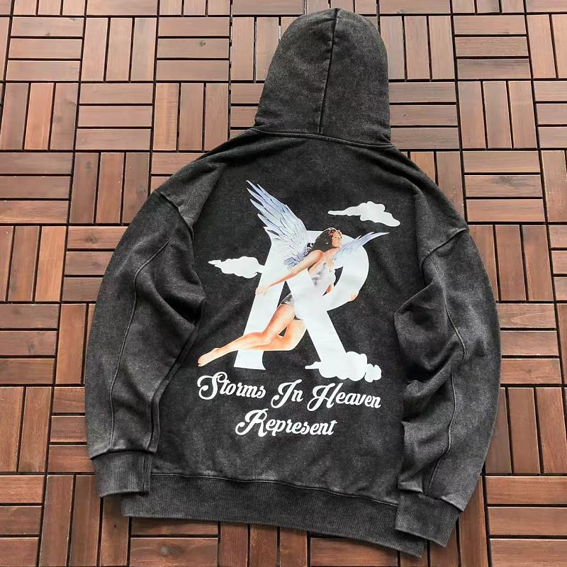 REPRESENT HOODIE 66081605 (im 185CM 80KG iwear size M in the photo)