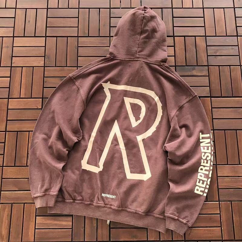REPRESENT HOODIE 66041925 (im 176CM 58KG iwear size M in the photo)
