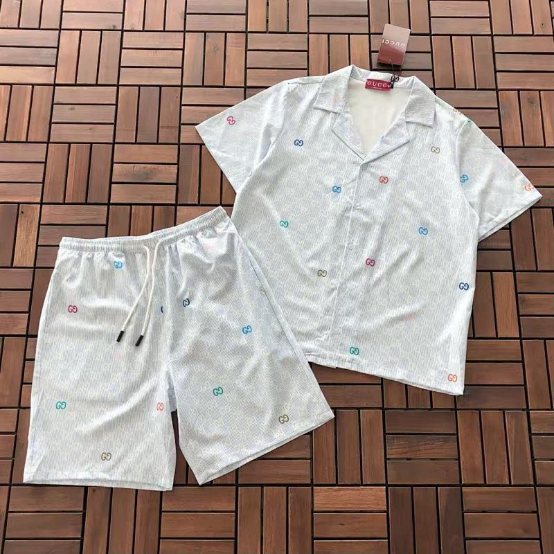 GUCCI T-SHIRT SHIRT SHORTS 55031838 (im 185CM 80KG iwear size L in the photo)