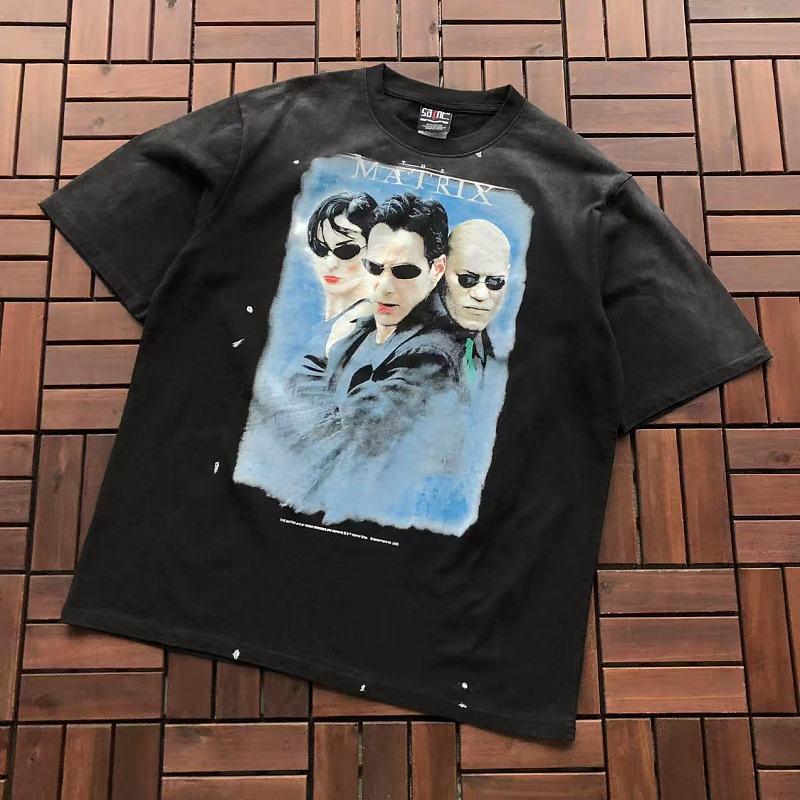 SAINT MICHAEL T-SHIRT 77042372 (im 176CM 58KG iwear size M in the photo)