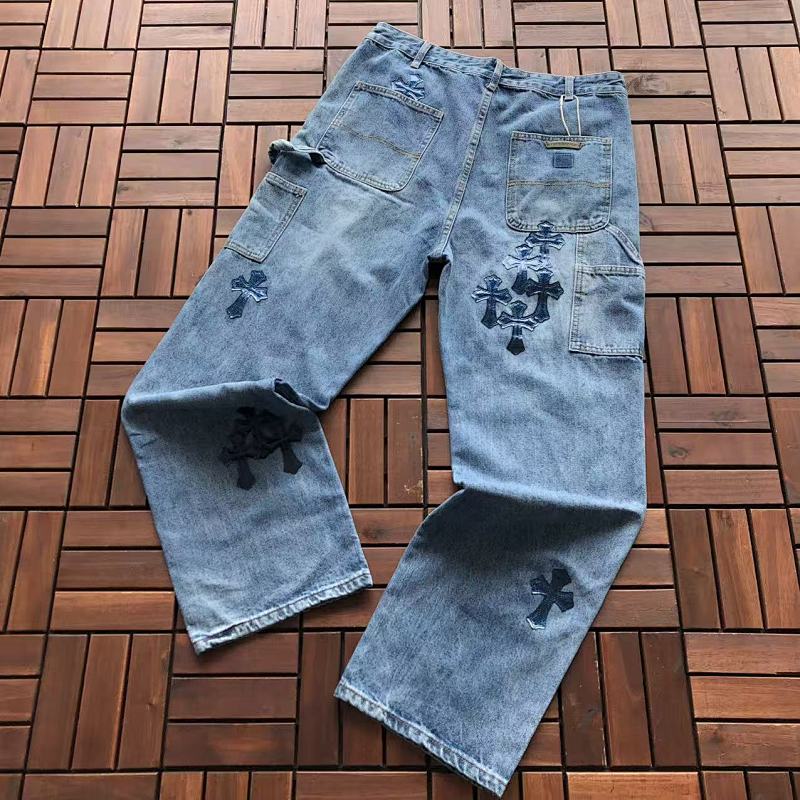 CHROME HEARTS JEANS 11110253(im 180CM 68KG iwear size 34 in the photo)
