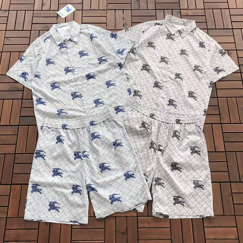 BURBERRY T-SHIRT SHIRT SHORTS 77060814 (im 185CM 70KG iwear size L in the photo)