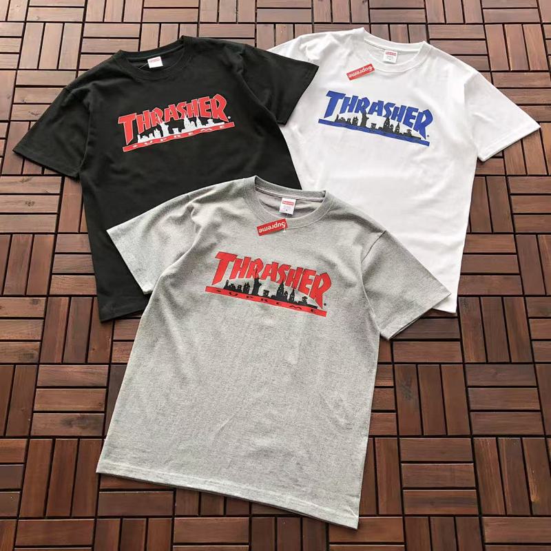 SUPREME & THRASHER T-SHIRT 55022581 (im 180CM 68KG iwear size M in the photo)