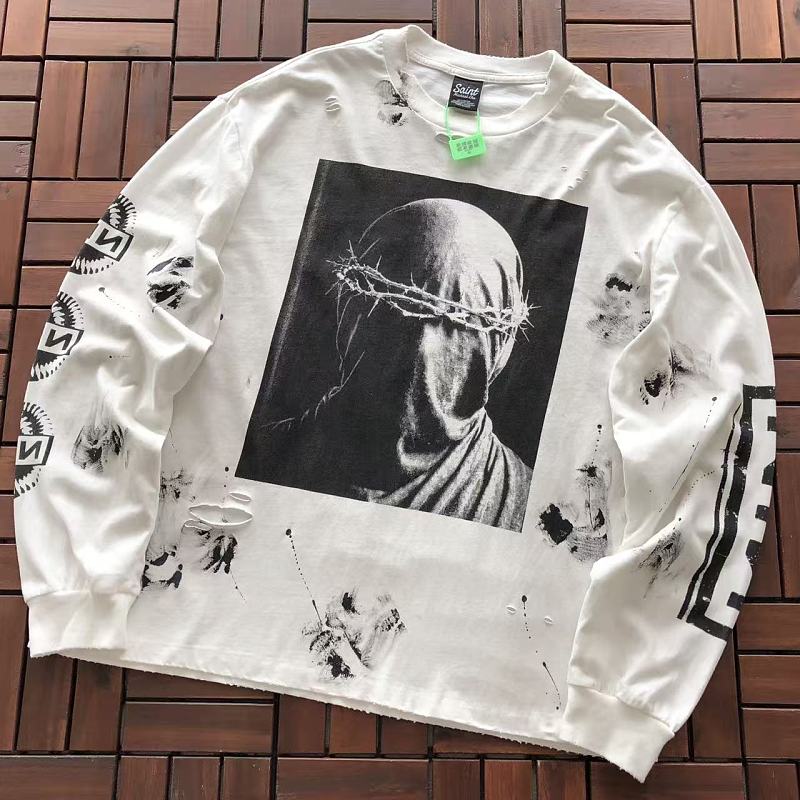 SAINT MICHAEL LONG-SLEEVE 55071915 (im 185CM 70KG iwear size S in the photo)