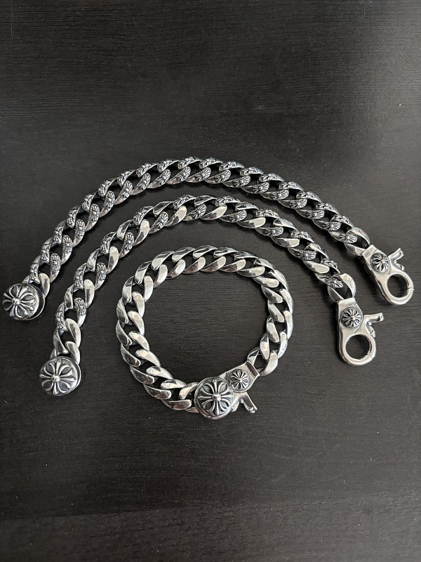 CHROME HEARTS JEWELRY 55042494 （宽度10mm手链） ）