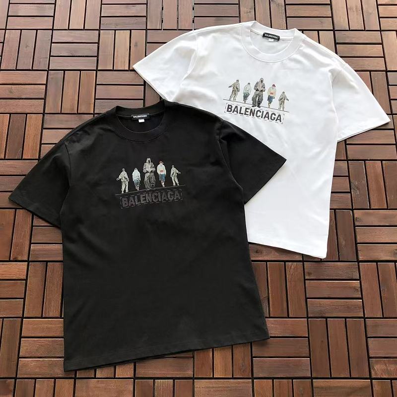 BALENCIAGA T-SHIRT 88070203 (im 185CM 80KG iwear size L in the photo)
